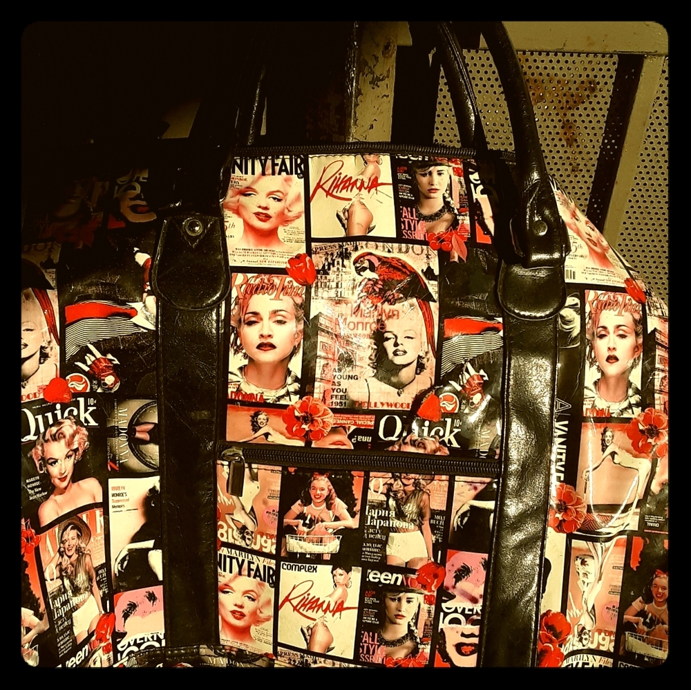 Marilyn monroe duffle bag.